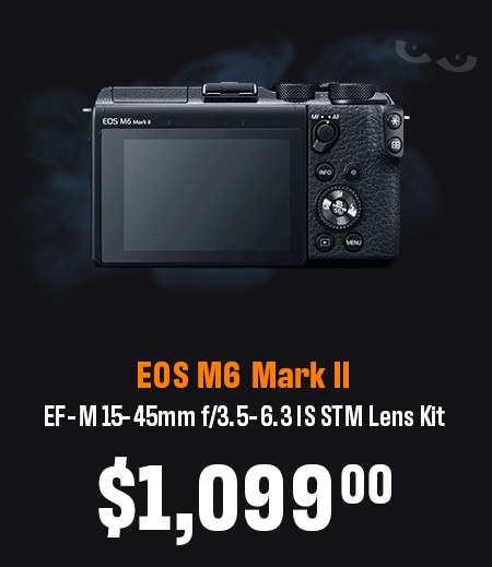 EOS M6 Mark II EF-M 15–45mm f/3.5–6.3 IS STM Lens Kit Back