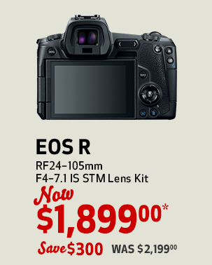EOS R RF24–105 IS STM Lens Kit backside