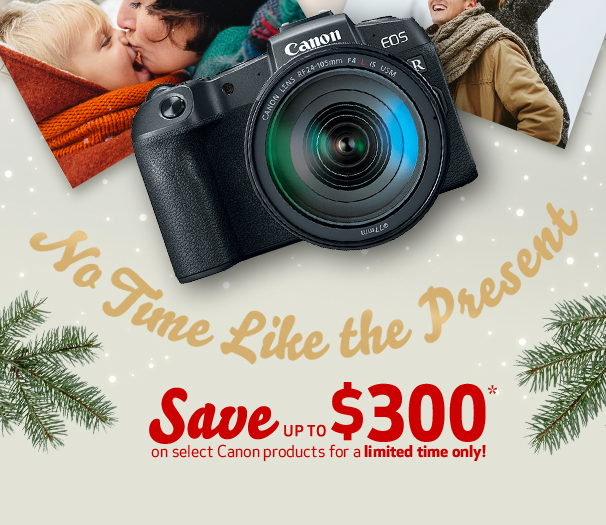 Save up to $300 on select Canon products