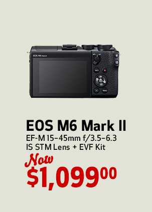 EOS M6 Mark II + EVF Kit backside
