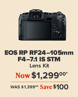 EOS RP RF24–105mm F4–7.1 IS STM Lens Kit back